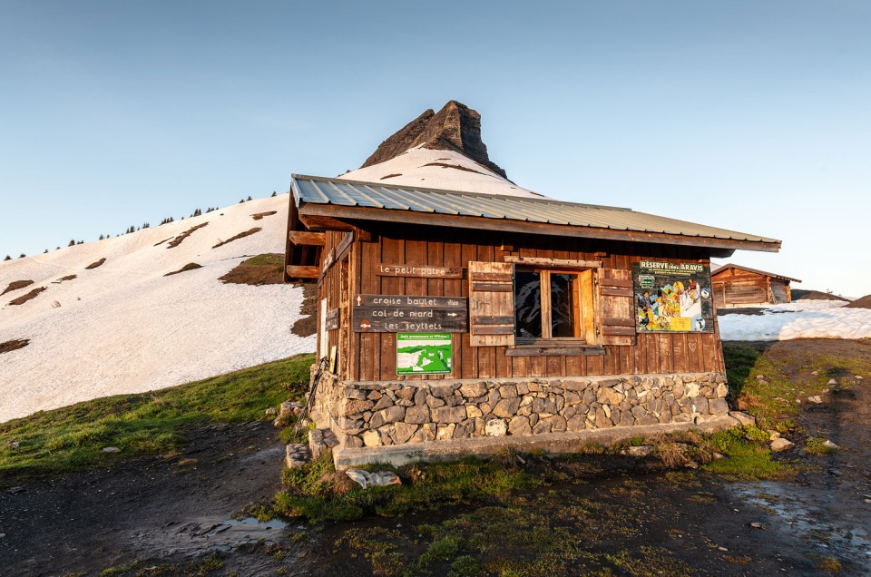 La cabane du Petit Pâtre à Cordon (Haute-Savoie)