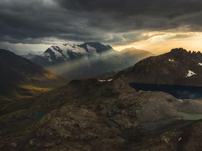 Orage sur le Mont Pourri (Savoie)