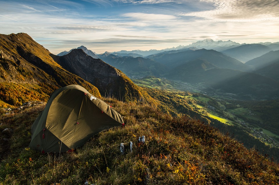 Bivouac au Roc Rouge, la Négresse dans les Bauges